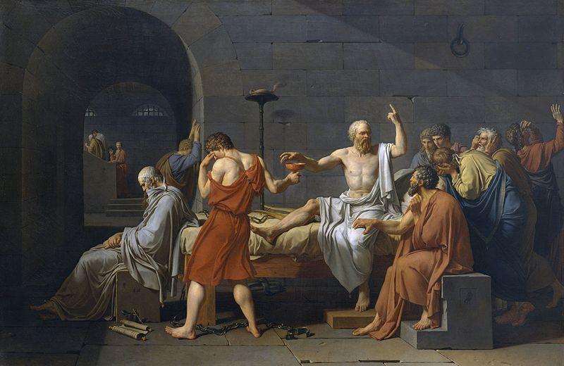 Jacques-Louis David The Death of Socrates oil painting image